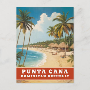 Punta Cana Dominicaanse Republiek Retro Vintage Re Briefkaart