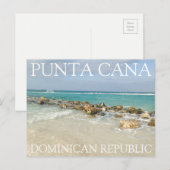 Punta Cana Dominicaanse Republiek strand en golven Briefkaart (Voorkant / Achterkant)