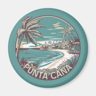 Punta Cana Dominicaanse Republiek Travel Art Badge Magneet