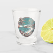 Punta Cana Dominicaanse Republiek Travel Art Badge Shot Glas (Voorkant)