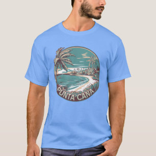 Punta Cana Dominicaanse Republiek Travel Art Badge T-shirt