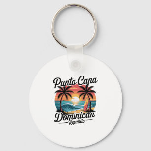 Punta Cana Dominicaanse Republiek Tropisch Strand Sleutelhanger