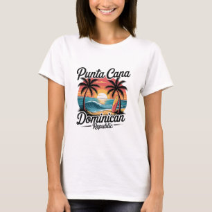 Punta Cana Dominicaanse Republiek Tropisch Strand T-shirt