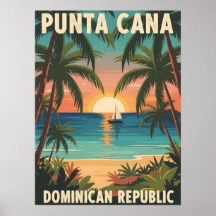 Punta Cana Dominicaanse Republiek Tropische Zonson Poster