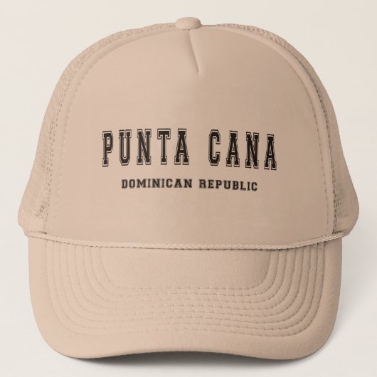 Punta Cana Dominicaanse Republiek Trucker Pet (Voorkant)