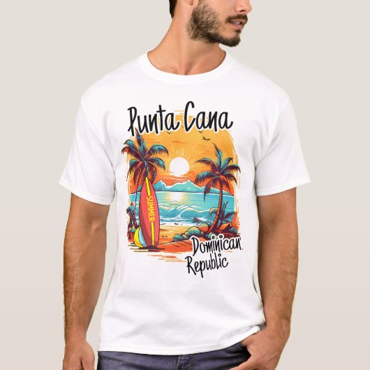 Punta Cana Dominicaanse Republiek Vakantie Beach F T-shirt (Voorkant)
