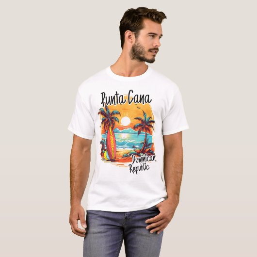 Punta Cana Dominicaanse Republiek Vakantie Beach F T-shirt (Voorkant volledig)