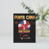 Punta Cana Dominicaanse Republiek Verjaardag  Briefkaart (Staand voorkant)