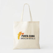 Punta Cana Dominicaanse Retro Sunset Souvenir 60s Tote Bag (Voorkant)