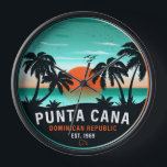 Punta Cana Dominicaanse Retro Sunset Souvenir 80s<br><div class="desc">Punta Cana retro strandontwerp voor vakantie. Punta Cana Caribische eiland souvenir om naar het Caribische eiland te reizen. Punta Cana strandwerk voor Dominicaanse vakantiegangers en backpackers. Punta Cana in het Caribische retro souvenir. Ontwerp voor backpackers en reis naar de Dominicaanse Republiek. Caraïbisch eiland met strandsouvenir voor vakantieoorden.</div>