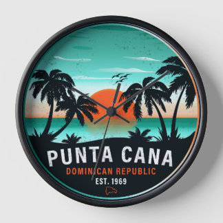 Punta Cana Dominicaanse Retro Sunset Souvenir 80s