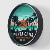 Punta Cana Dominicaanse Retro Sunset Souvenir 80s (Hoek)