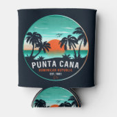 Punta Cana Dominicaanse Retro Sunset Souvenir 80s Blikjeskoeler (Voorkant)