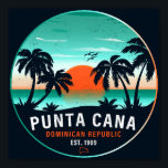 Punta Cana Dominicaanse Retro Sunset Souvenir 80s Poster<br><div class="desc">Punta Cana retro strandontwerp voor vakantie. Punta Cana Caribische eiland souvenir om naar het Caribische eiland te reizen. Punta Cana strandwerk voor Dominicaanse vakantiegangers en backpackers. Punta Cana in het Caribische retro souvenir. Ontwerp voor backpackers en reis naar de Dominicaanse Republiek. Caraïbisch eiland met strandsouvenir voor vakantieoorden.</div>
