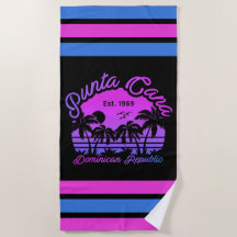 Punta Cana Dominicaanse Retro Sunset Souvenir 80s
