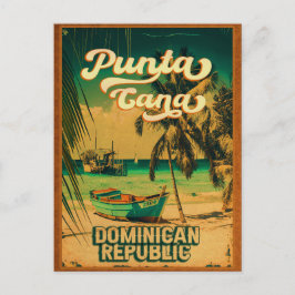 Punta Cana Dominican - Family Vacation Vintage 60 Briefkaart
