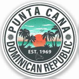 Punta Cana Dominican - Family Vacation Vintage 60  Sticker