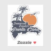 Punta Cana Dominican - Family Vacation Vintage 60  Sticker (Vel)