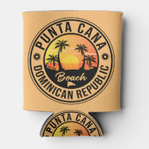 Punta Cana Dominican Palm Beach Vintage Can C