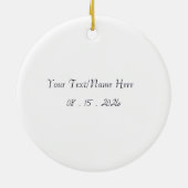 Punta Cana Dominican Palm Tree Beach  Keramisch Ornament (Achterkant)