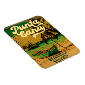 Punta Cana Dominican Palm Tree Beach  Magneet (Rechterzijde)