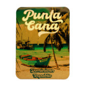 Punta Cana Dominican Palm Tree Beach  Magneet (Verticaal)