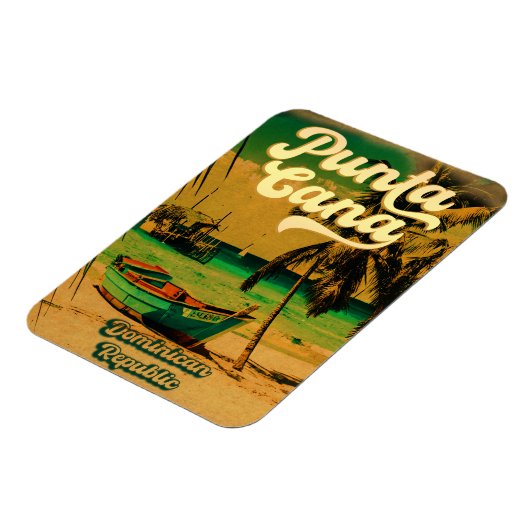 Punta Cana Dominican Palm Tree Beach  Magneet (Linkerzijde)