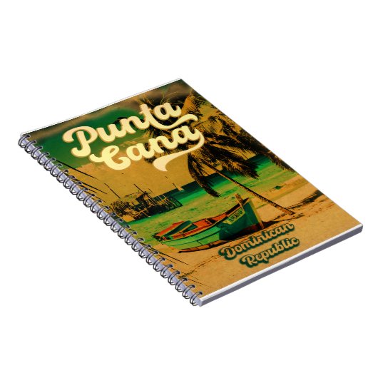 Punta Cana Dominican Palm Tree Beach  Notitieboek (Rechterzijde)
