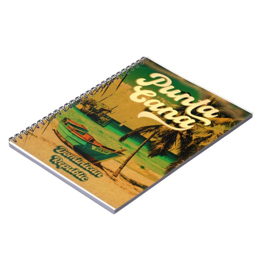 Punta Cana Dominican Palm Tree Beach  Notitieboek (Linkerzijde)