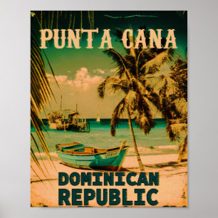 Punta Cana Dominican Palm Tree Beach  Poster