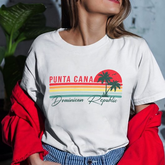 Punta Cana Dominican Palm Tree Beach T-shirt