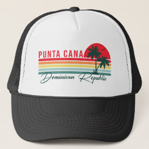 Punta Cana Dominican Palm Tree Beach  Trucker Pet