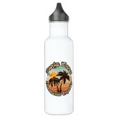 Punta Cana Dominican Palm Tree Retro Sunset 60 s Waterfles (Links)