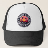 Punta Cana Dominican Palm Tree Retro Sunset Trucker Pet (Voorkant)