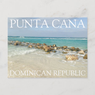 Punta Cana Dominican Republic Beach and Waves Briefkaart