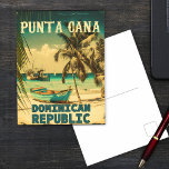 Punta Cana Dominican Republic Beach Vintage 80 s Briefkaart<br><div class="desc">Punta Cana Dominicaanse stranden. Dit retro  ontwerp is voor surfen,  kamperen. vakantieretro ontwerp. Je kunt het als kerstcadeau geven aan alle baai- en strandliefhebbers.</div>
