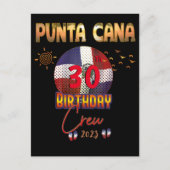 Punta Cana Dominican Republic Birthday Briefkaart (Voorkant)