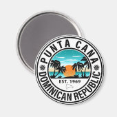 Punta Cana Dominican Republic Family Souvenir 80 s Magneet (Voorkant / Achterkant)
