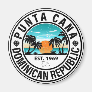 Punta Cana Dominican Republic Family Souvenir 80 s Magneet