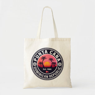 Punta Cana Dominican Republic Family Souvenir 80 s Tote Bag