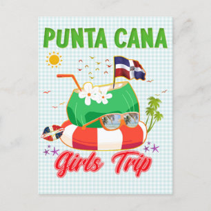 Punta Cana Dominican Republic Girls Trip Briefkaart