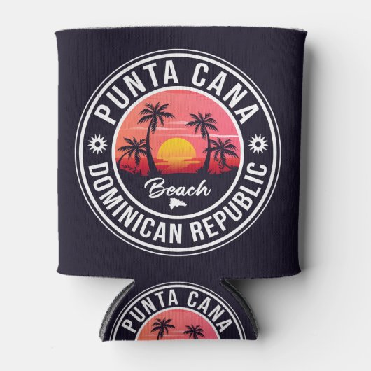 Punta Cana Dominican Republic - Retro Souvenir 80 Blikjeskoeler (Voorkant)