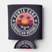 Punta Cana Dominican Republic - Retro Souvenir 80 Blikjeskoeler (Achterkant)