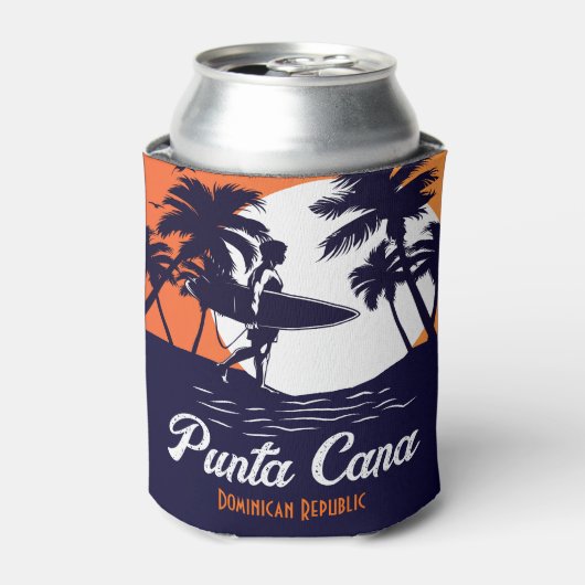 Punta Cana Dominican Republic - Retro Souvenir 80 Blikjeskoeler (Blikje Voorkant)