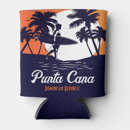 Punta Cana Dominican Republic - Retro Souvenir 80 Blikjeskoeler (Voorkant)