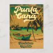 Punta Cana Dominican Republic - Retro Souvenir 80 Briefkaart (Voorkant)