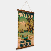 Punta Cana Dominican Republic - Retro Souvenir 80 Hangend Wandkleed (Gebogen)