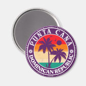 Punta Cana Dominican Republic - Retro Souvenir 80 Magneet (Voorkant / Achterkant)