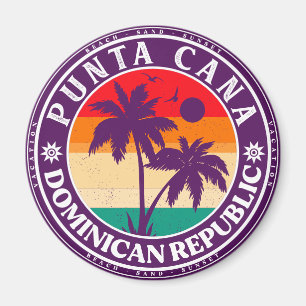 Punta Cana Dominican Republic - Retro Souvenir 80 Magneet