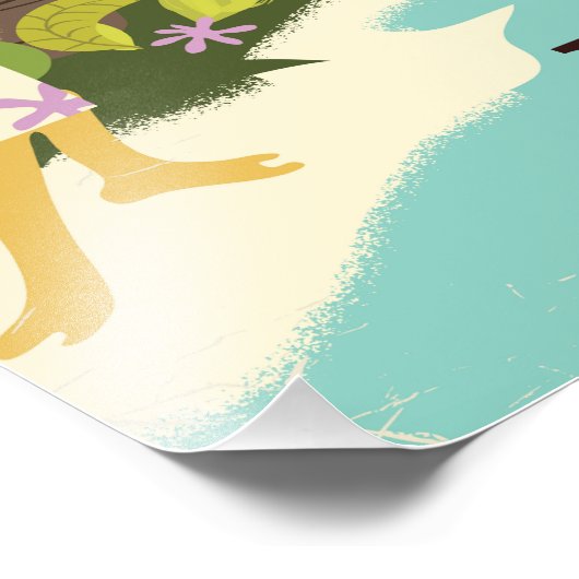 Punta Cana Dominican Republic Travel poster (Hoek)